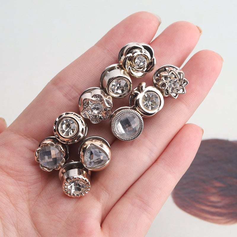 Cute Button Brooches(40 PCS) Upstronge