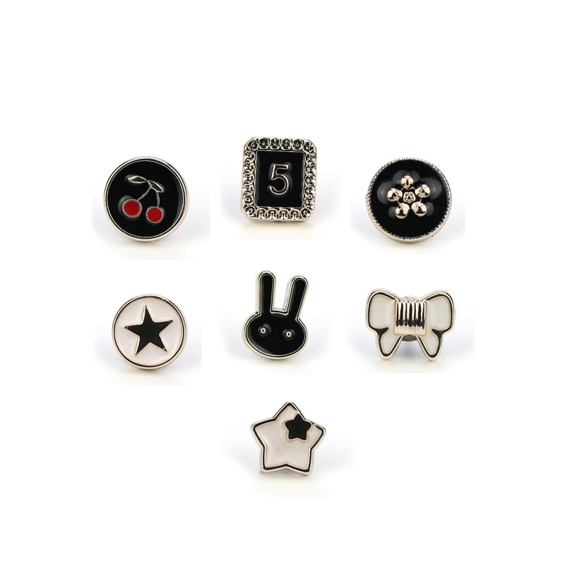 Cute Button Brooches(40 PCS) Upstronge