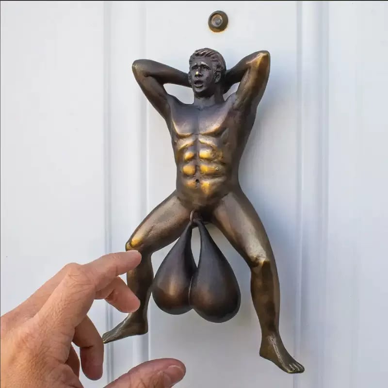 Definitelt Novelty Door Knocking-Funny Prank Gift Door Hardware