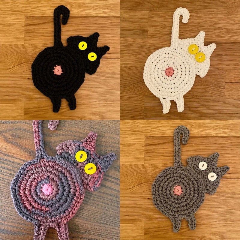 Early Christmas Sale-Cat Butt Coasters - Buy 2 Get Extra 10% OFF