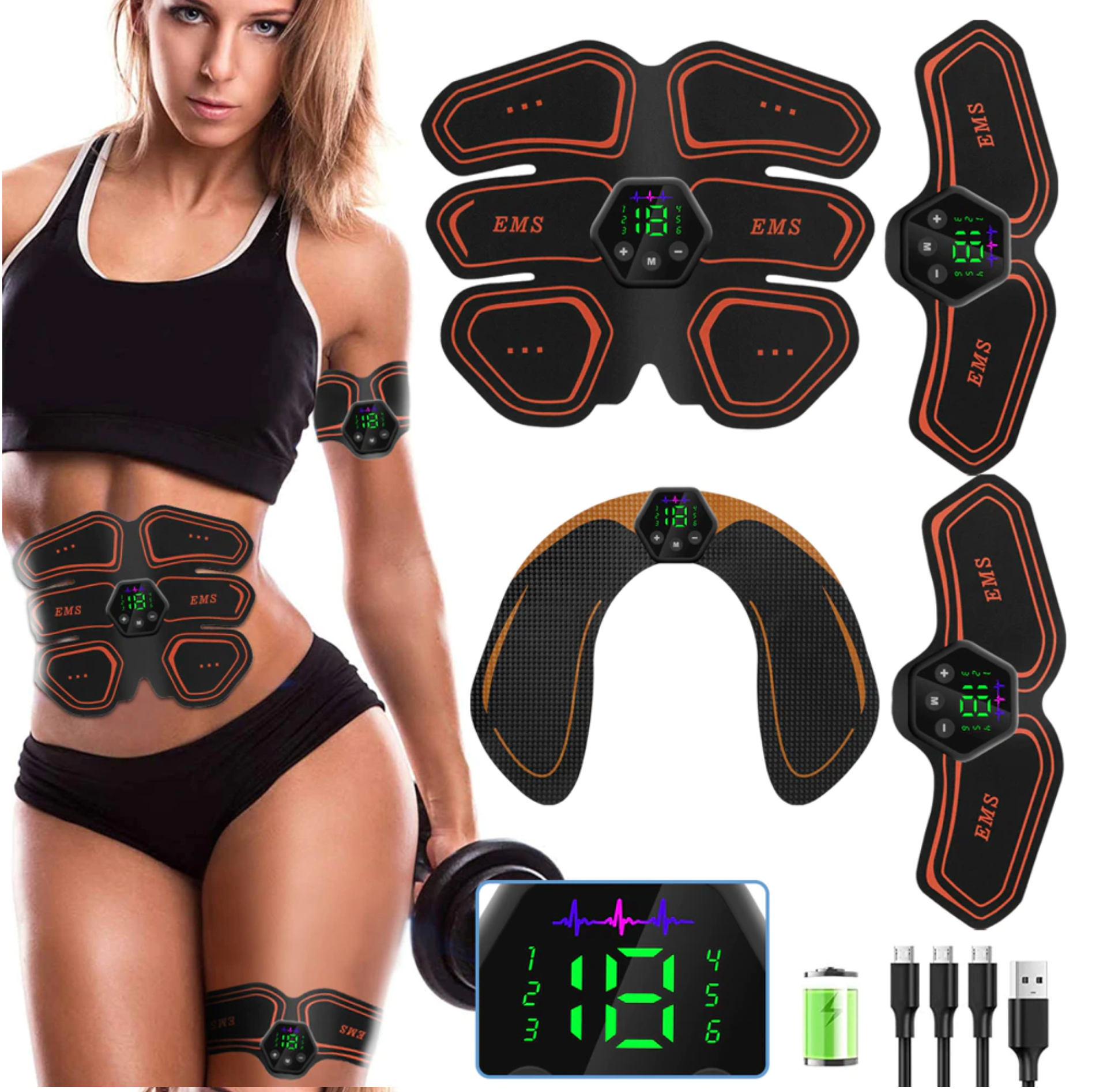 EMS Wireless Muscle Stimulator - Unisex Full Body Set