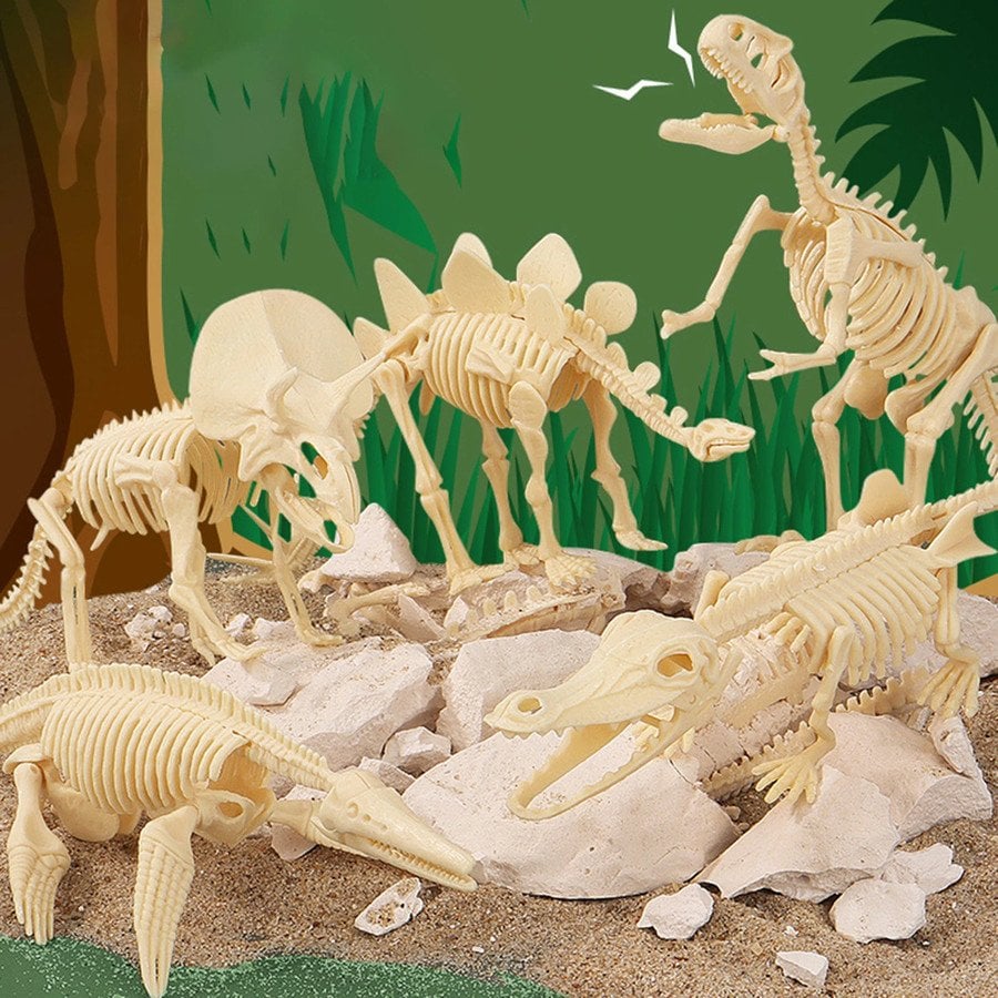 Great Educational Toy for Kids - 2022 New Arrival Dinosaur Fossil Digging Kit