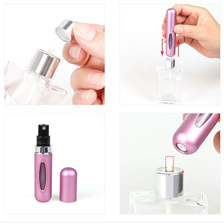 Green - 5ml Portable Mini Refillable Perfume Bottle - Travel Spray Atomizer Bottle