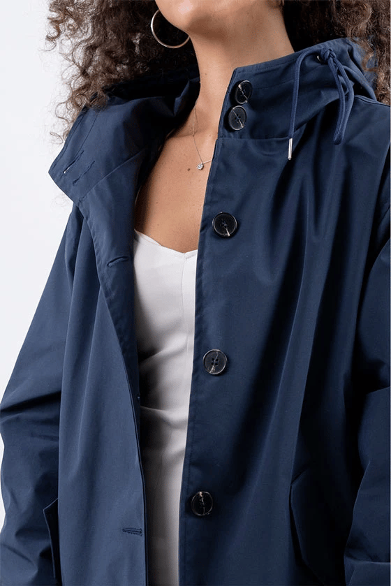 Hedymolly Waterproof Oversized Hooded Windbreaker Rain Jacket