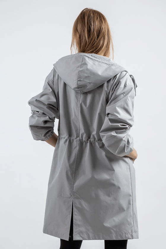 Hedymolly Waterproof Oversized Hooded Windbreaker Rain Jacket