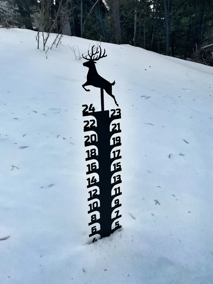 Iron Art Snow Gauge