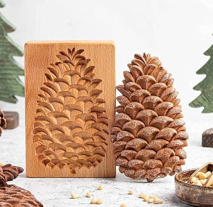 Last Day Special SalePremium Hand Carved Wooden Embossing Mold For DIY Cookies