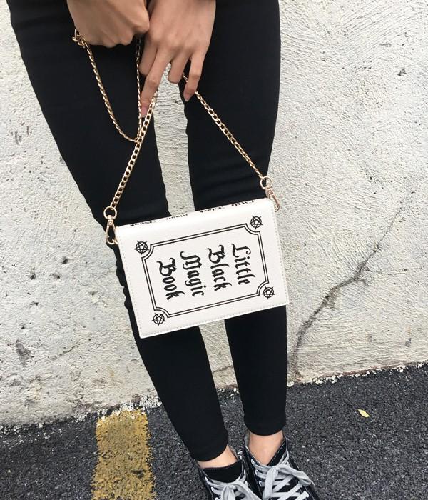 Little Black Magic Book Clutch Bags