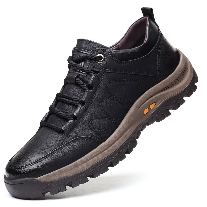 Men’s Casual Hand Stitching Leather Big Size Shoes