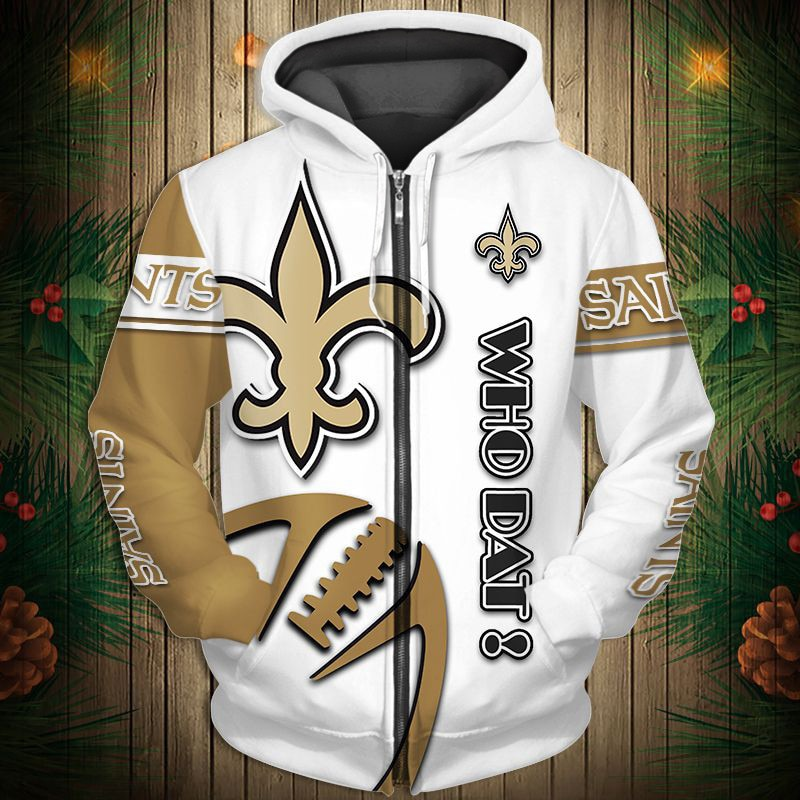 NEW ORLEANS SAINTS 2022 NEW 3D GRAPHIC HOODIE