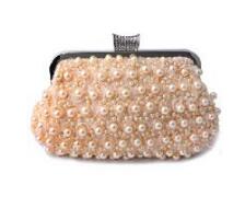 Pearl Beaded Wedding Clutch Bag