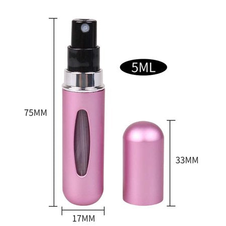 Premium Blue - 5ml Portable Mini Refillable Perfume Bottle - Travel Spray Atomizer Bottle