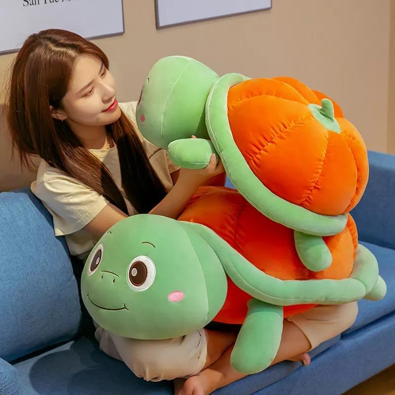 Pumpkin Shell Turtle Plush Toy