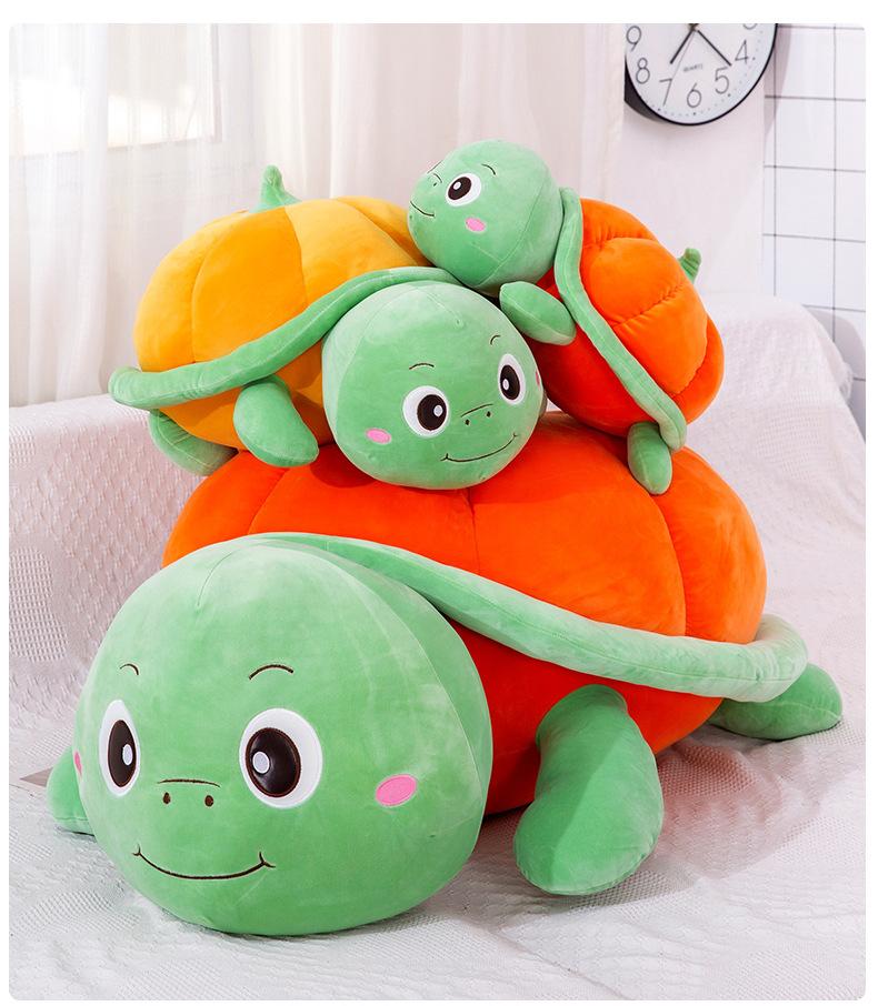 Pumpkin Shell Turtle Plush Toy