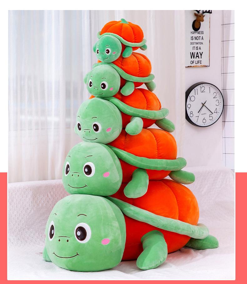 Pumpkin Shell Turtle Plush Toy