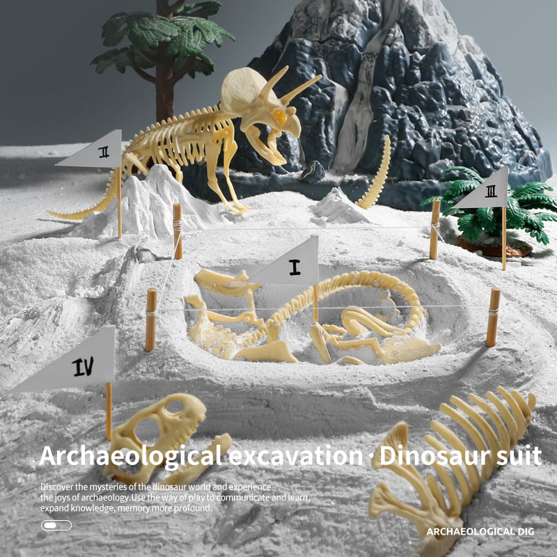 Sailorwholesale Great Educational Toy for Kids - 2022 New Arrival Dinosaur Fossil Digging Kit