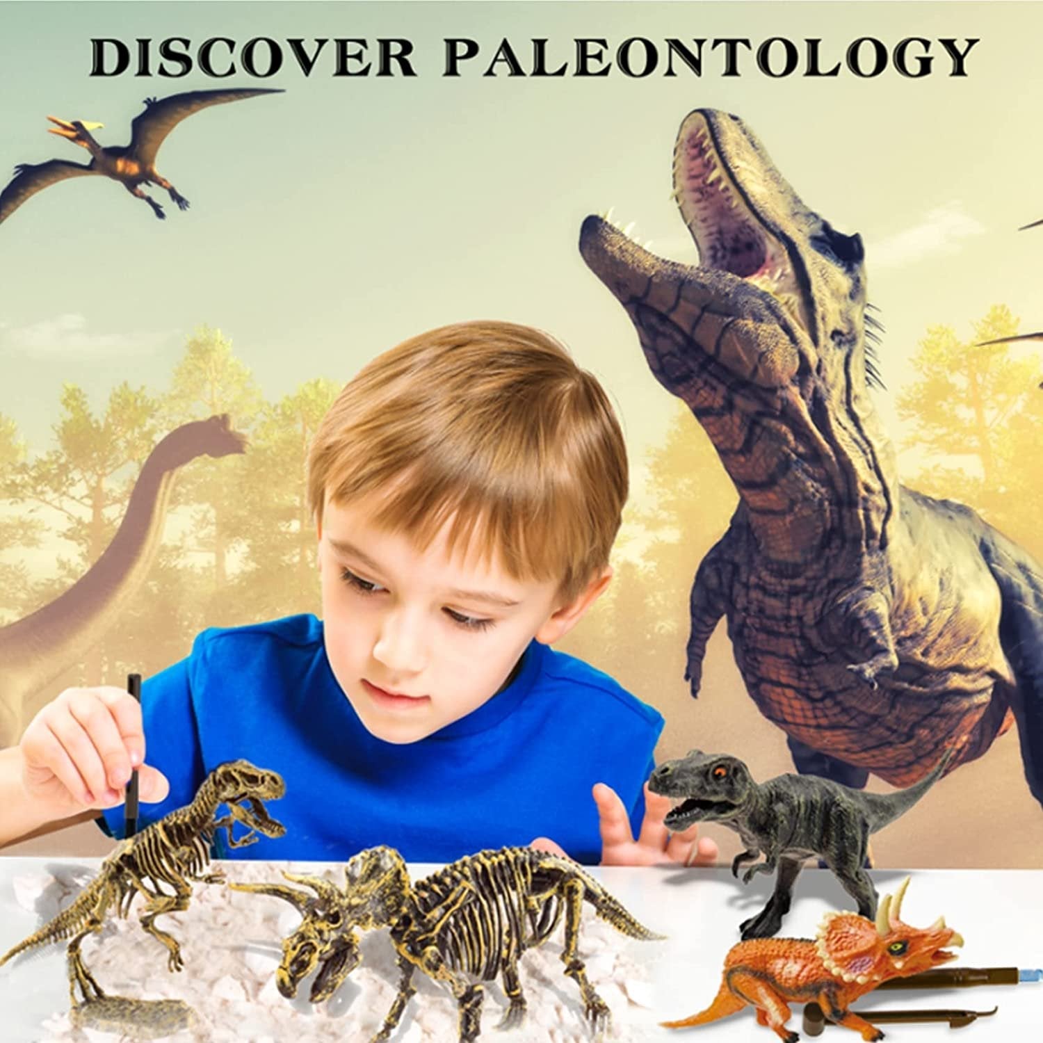 Sailorwholesale Great Educational Toy for Kids - 2022 New Arrival Dinosaur Fossil Digging Kit