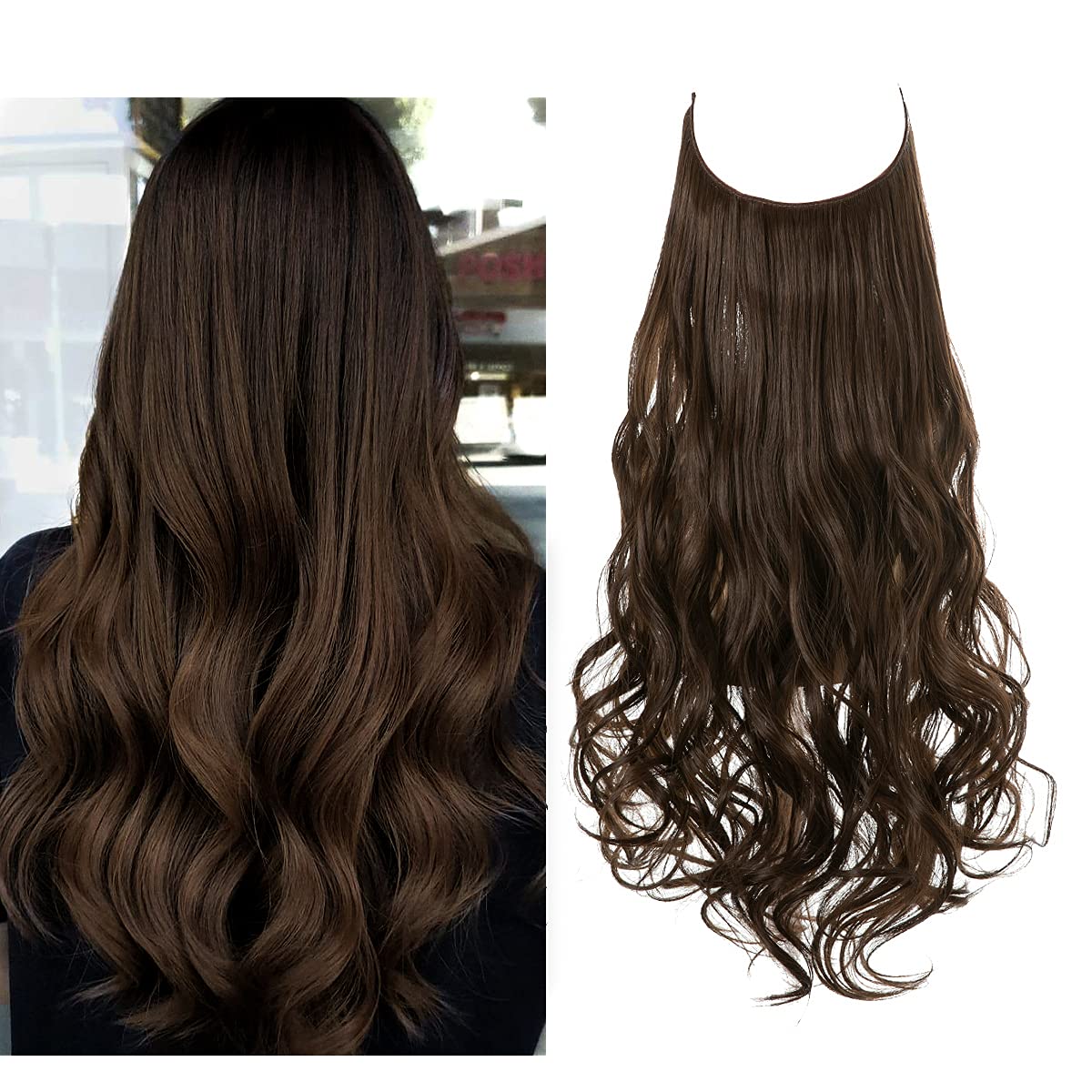 Beauty Bello Secret Hair Invisible Halo Hair Extensions