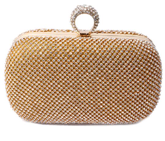 Shimmer Studded Clutch Bag