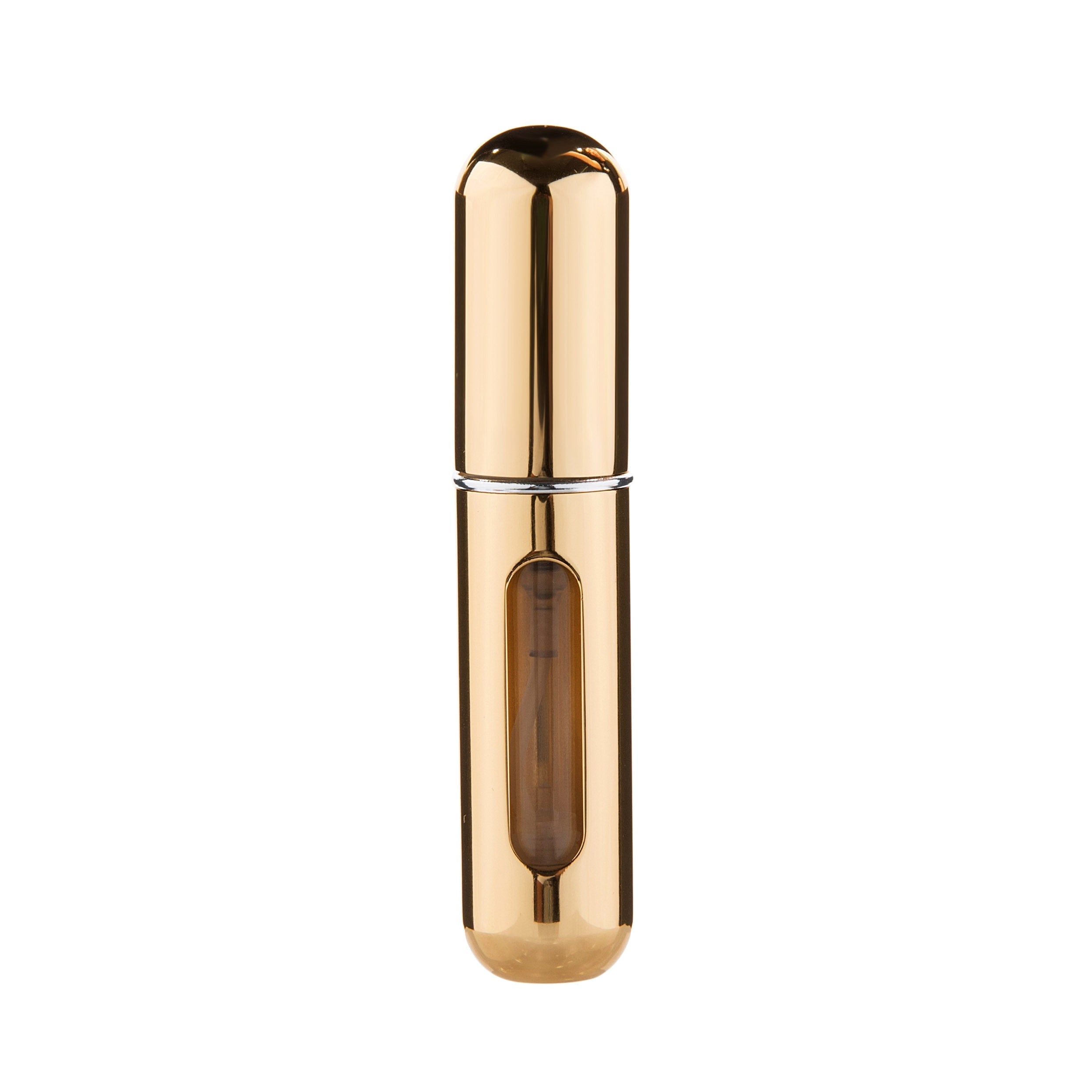 Shiny Gold - 5ml Portable Mini Refillable Perfume Bottle - Travel Spray Atomizer Bottle