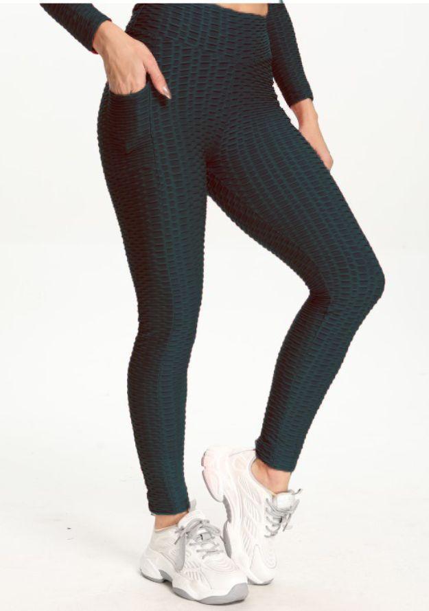 Slide Leggings Booty Lifting Leggings with Pockets