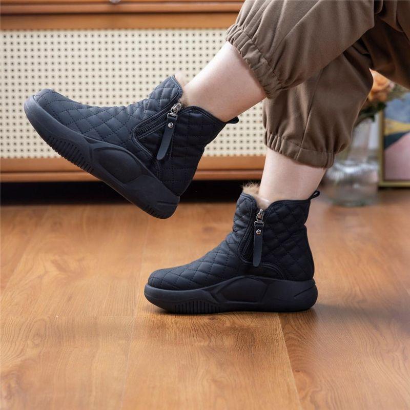 Women's High Top Thick Sole Waterproof Snow Boots