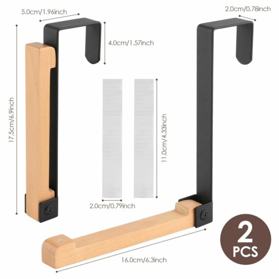 2023 NEW YEAR SALE - Foldable Wood Over The Door Hooks