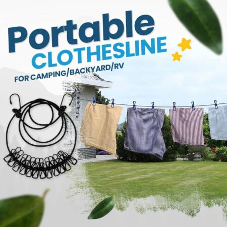 2023 NEW YEAR SALE - Portable Clothesline for Camping/Backyard/RV