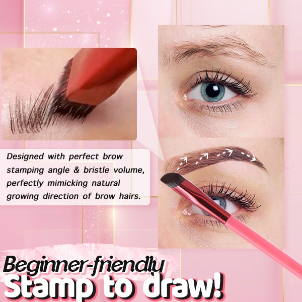 4D Hair Stroke Brow Stamp Brush