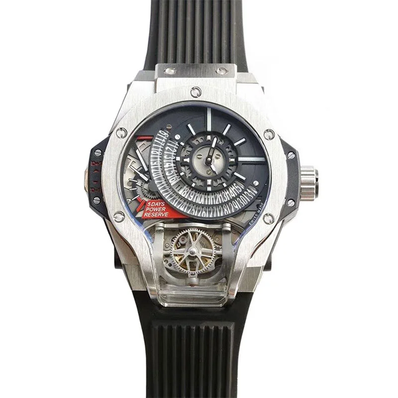 Bi-Axis Tourbillon Wristwatch - Waterproof Mechanical Movement Watch