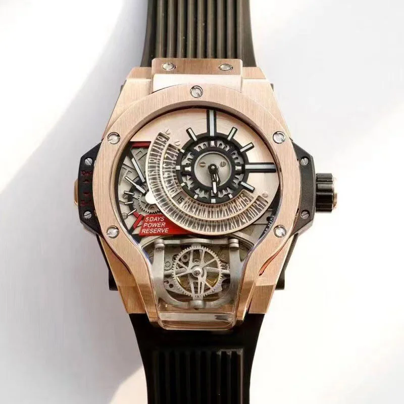 Bi-Axis Tourbillon Wristwatch - Waterproof Mechanical Movement Watch