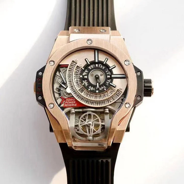 Bi-Axis Tourbillon Wristwatch - Waterproof Mechanical Movement Watch