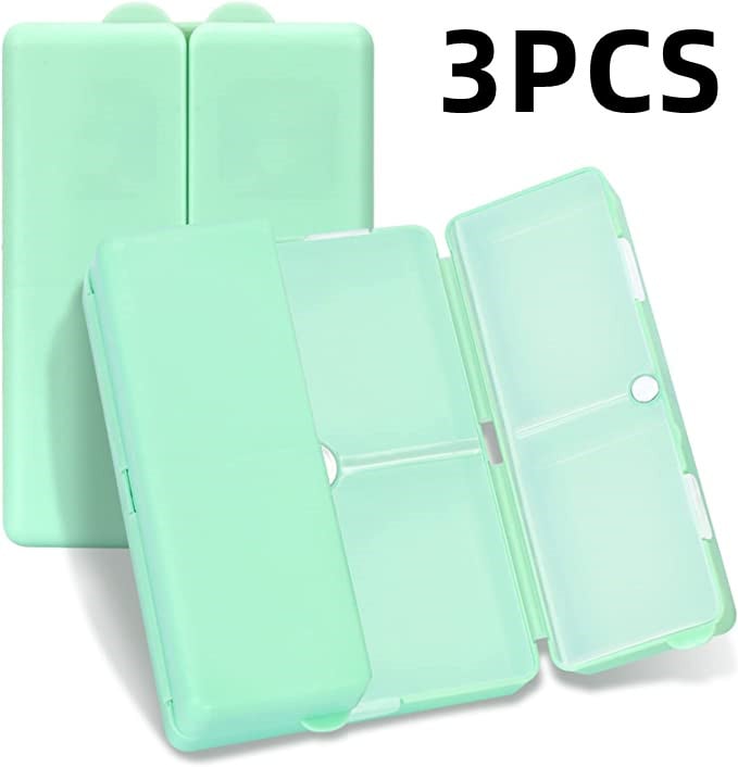 LAST DAY SALE BUY 2 GET 1 FREE - Daily Pill Organizer, 7 Compartments Portable Pill Case Travel Pill Organizer,[Folding Design] Pill Box