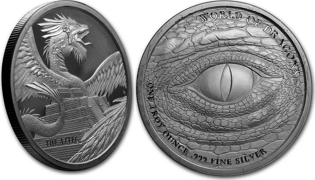 Jenprice 1 oz Silver Round Dragons