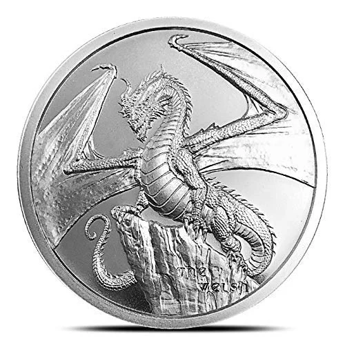 Jenprice 1 oz Silver Round Dragons