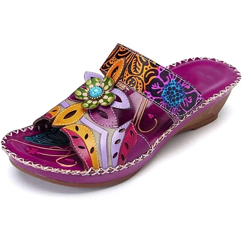 Bohemian fashion non-slip orthopedic sandals