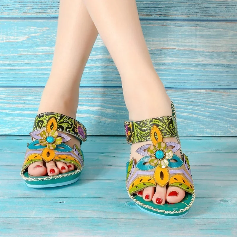 Bohemian fashion non-slip orthopedic sandals