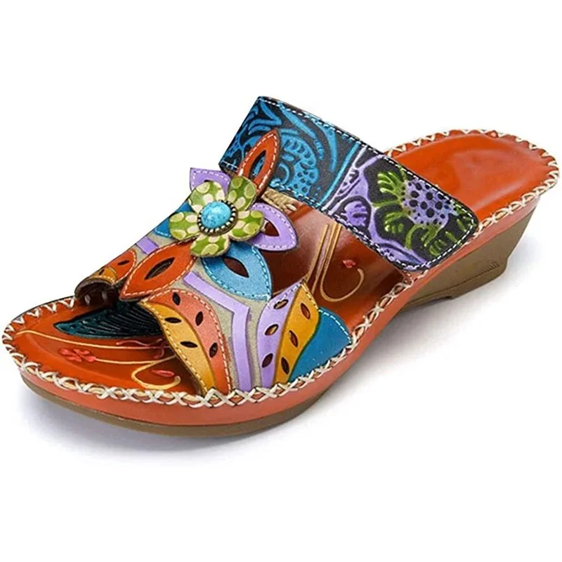 Bohemian fashion non-slip orthopedic sandals