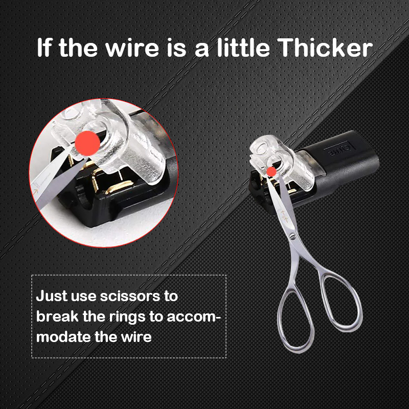 Double-wire Plug-in Connector With Locking Buckle(The more you buy, the more discounts you get)