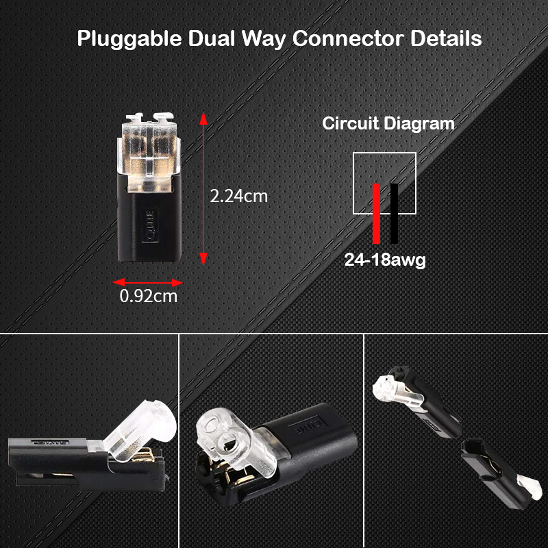 Double-wire Plug-in Connector With Locking Buckle(The more you buy, the more discounts you get)