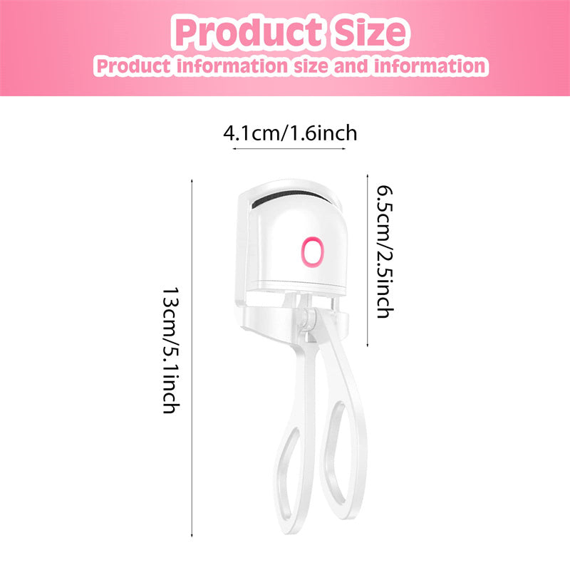 HEATED EYELASH CURLER ELECTRIC TEMPERATURE CONTROL MINI EYELASH CURLER ELECTRIC PORTABLE CHARGING