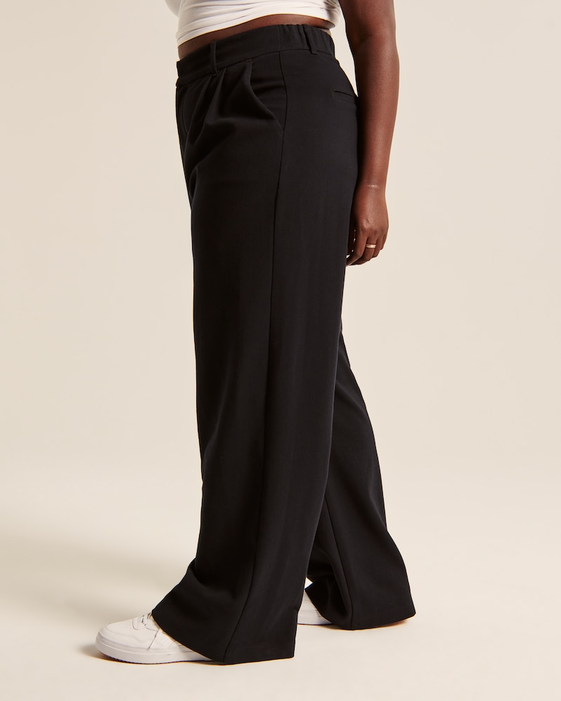 High Waist Tailored Wide Leg Pants 