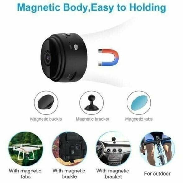 (LAST DAY 48% OFF) Mini 1080p HD Wireless Magnetic Security Camera