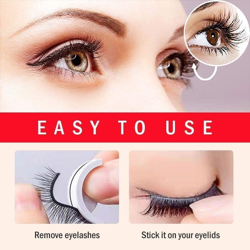 Last Day 50%OFF - Reusable Self-Adhesive Eyelashes (BUY 2 GET 1 FREE)