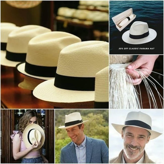 (Last Day Promotion - 50% OFF) - Classic Panama Hat-Handmade In Ecuador - BUY 2 GET EXTRA 10% OF