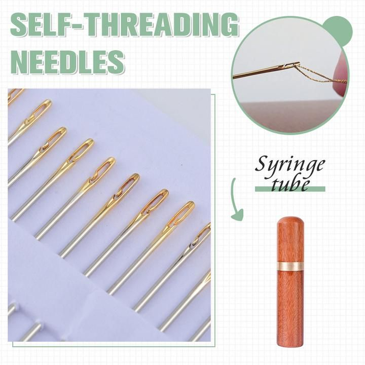 (Last Day Promotion- SAVE 50% OFF)Self Threading Sewing Needles - Buy 2 Get 1 Free Now