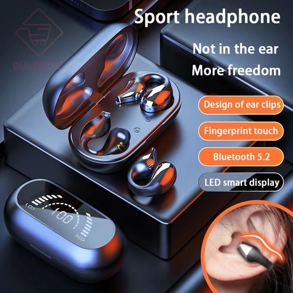 New Year Promotion 60% OFF - Wireless Ear Clip Bone Conduction Headphones