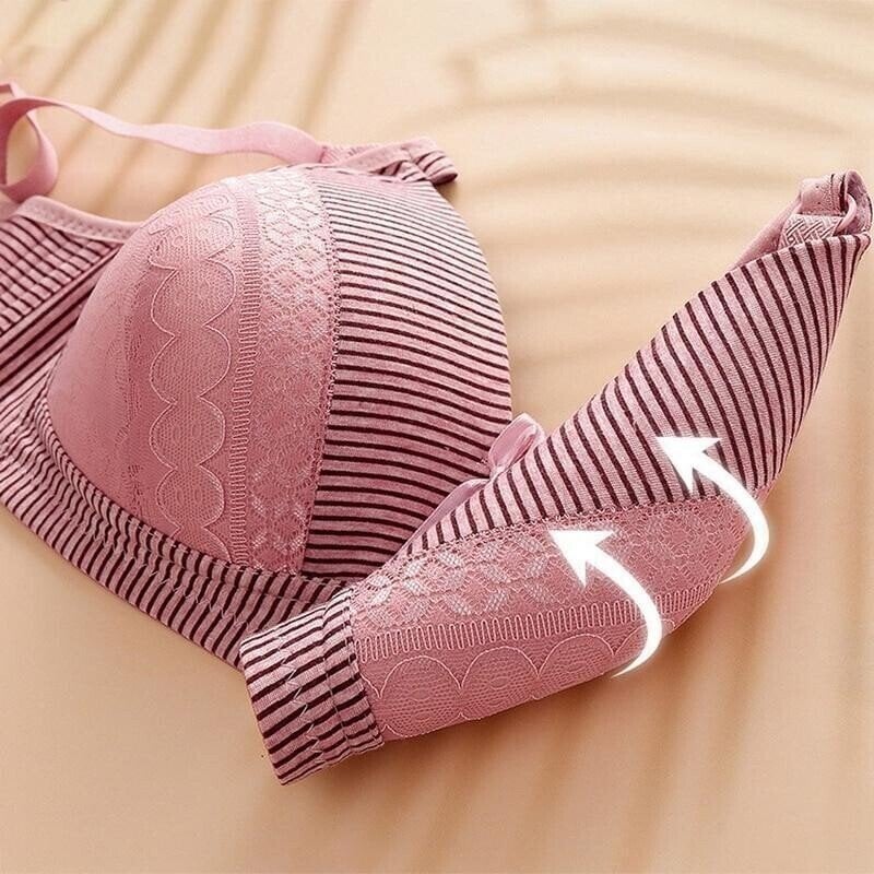 Plus Size Bra Women Underwear Wire Free Comfort Soft Thin Breathable