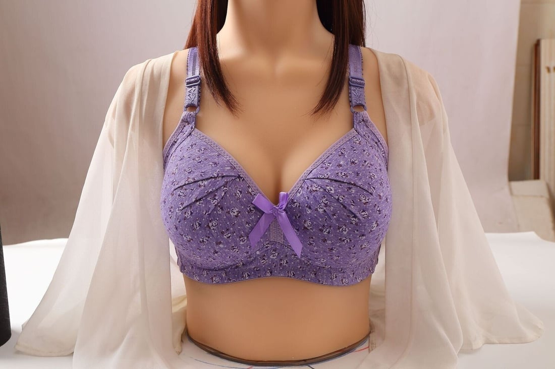 Plus Size Bra Women Underwear Wire Free Comfort Soft Thin Breathable