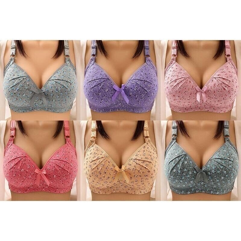 Plus Size Bra Women Underwear Wire Free Comfort Soft Thin Breathable